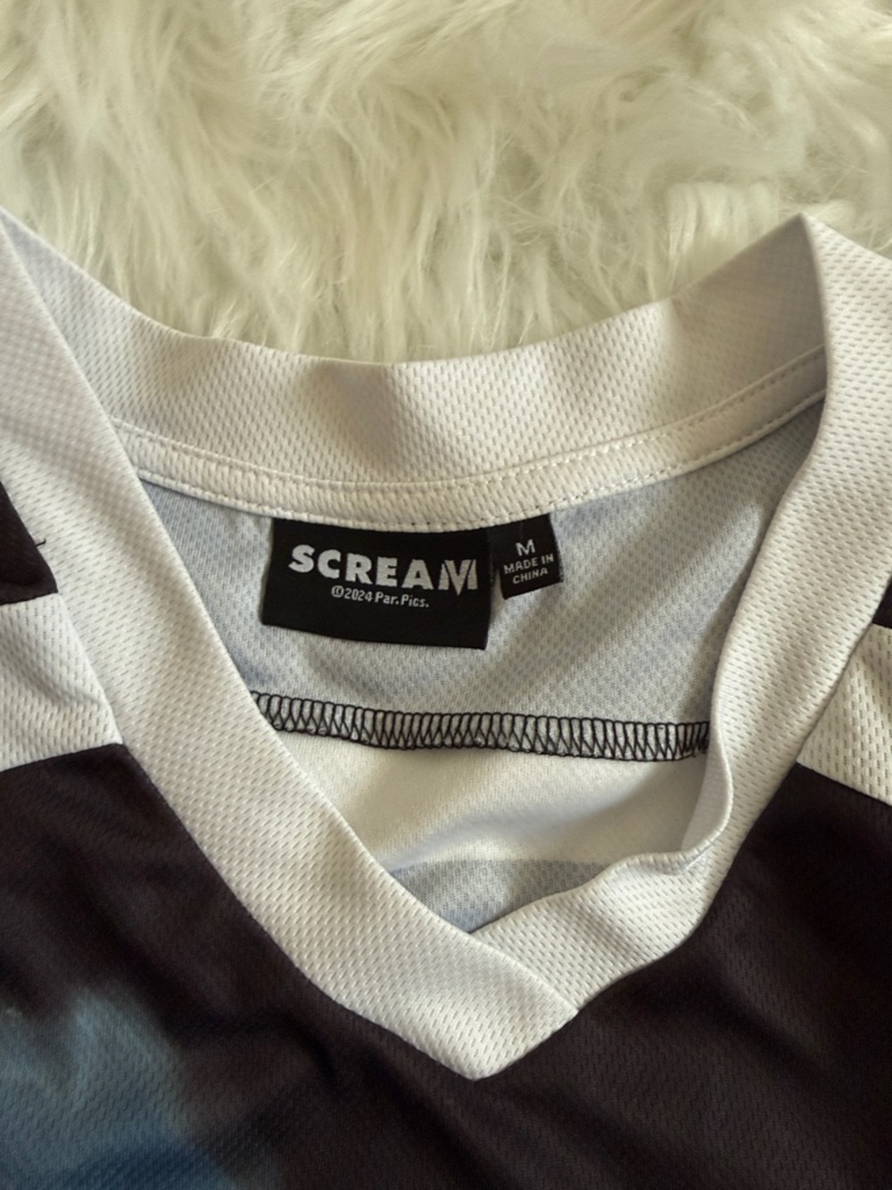 Scream Black Graphic Hockey Jersey with Red '23' Size Medium - Picture 3 of 7